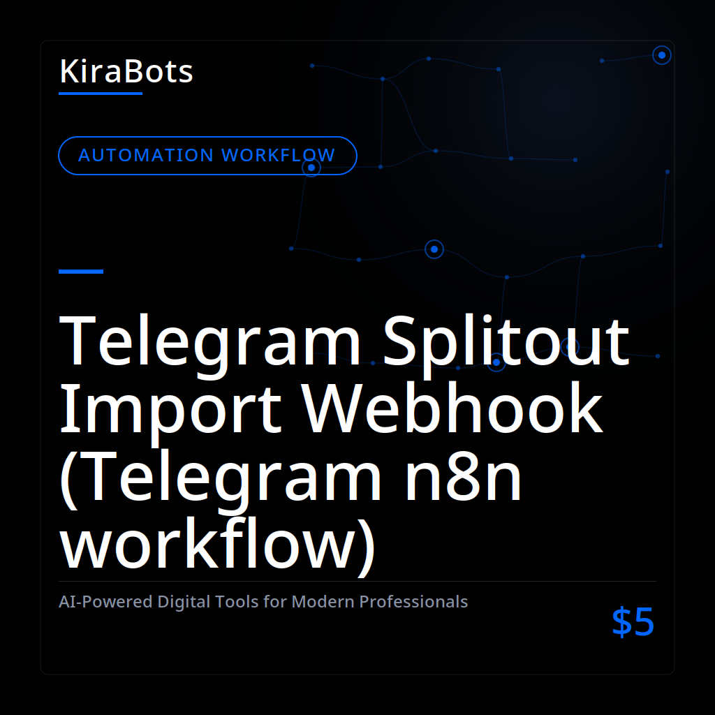 Telegram Splitout Import Webhook (Telegram n8n workflow)