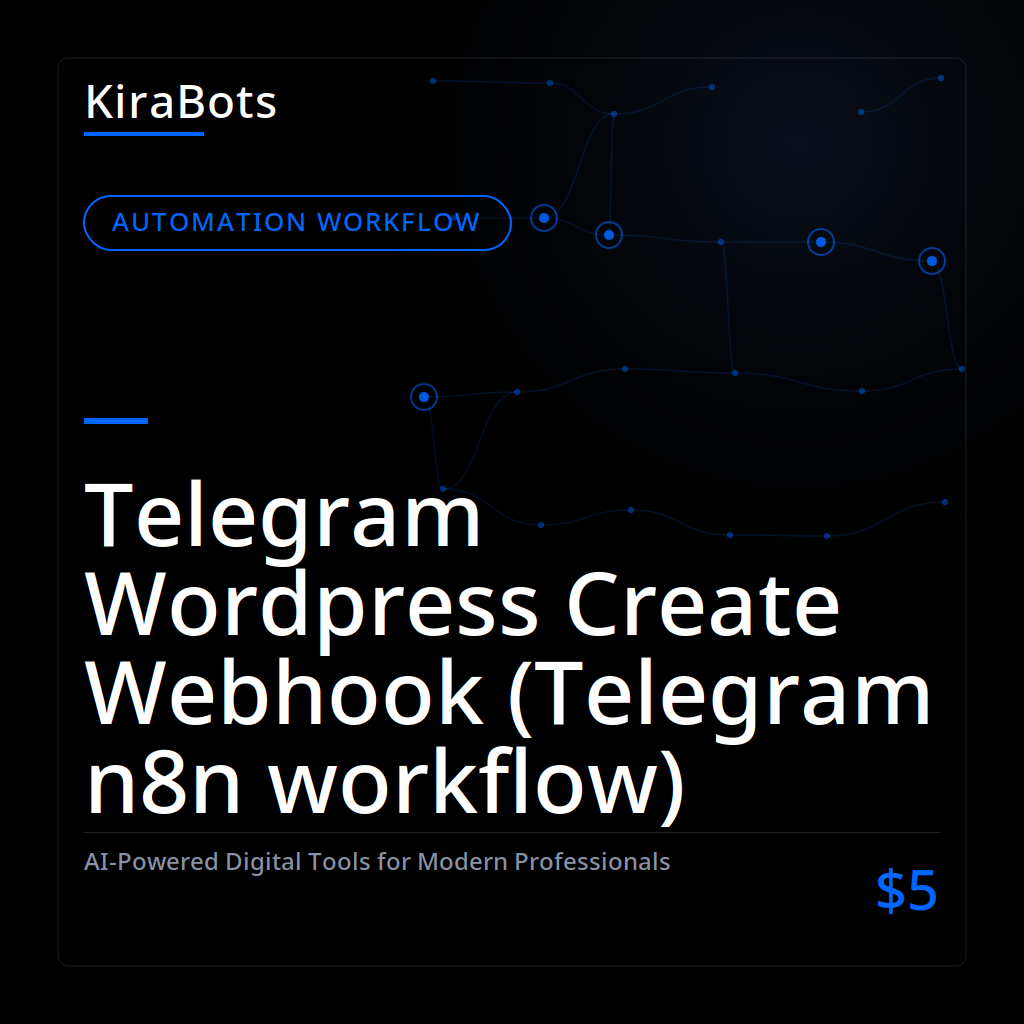 Telegram Wordpress Create Webhook (Telegram n8n workflow)