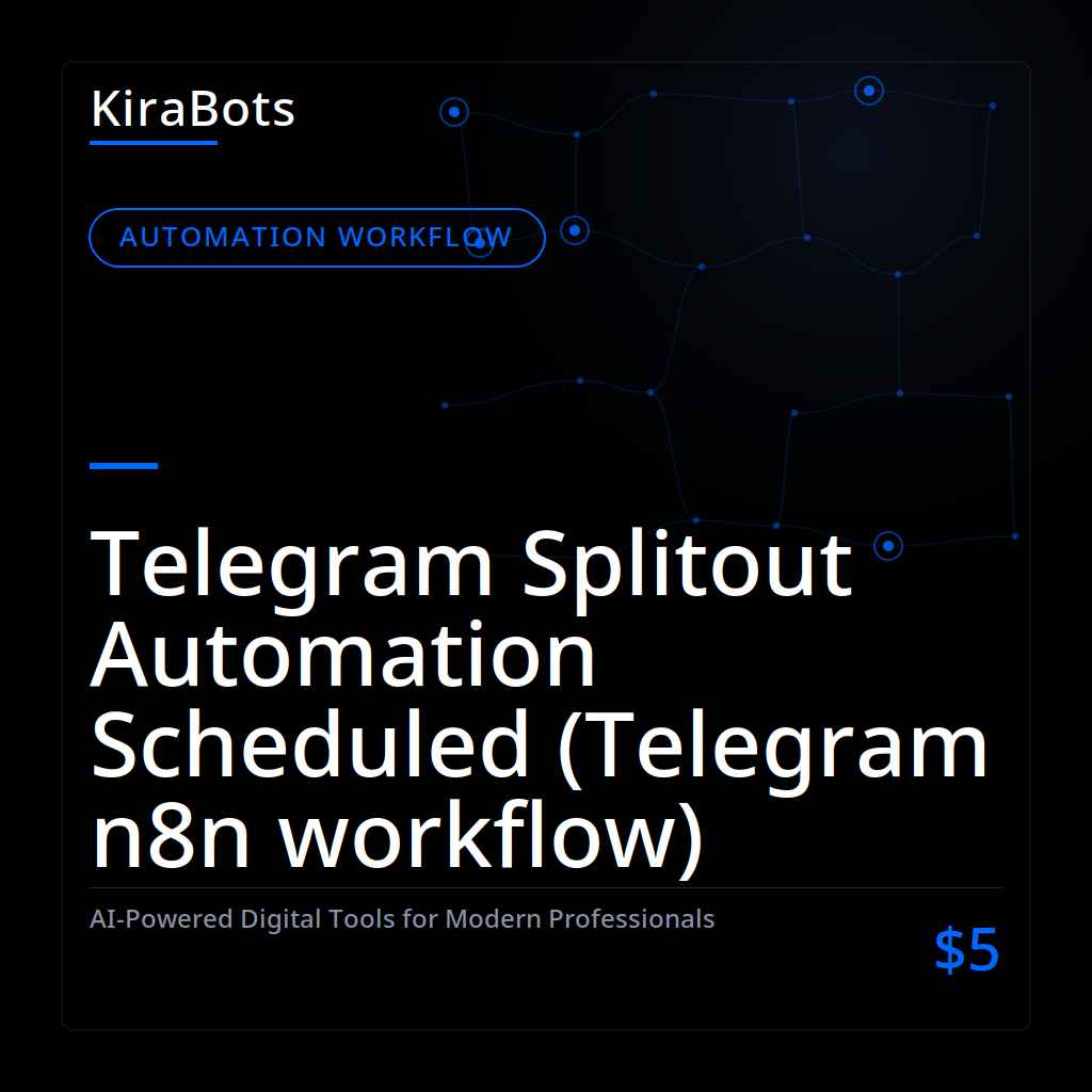 Telegram Splitout Automation Scheduled (Telegram n8n workflow)