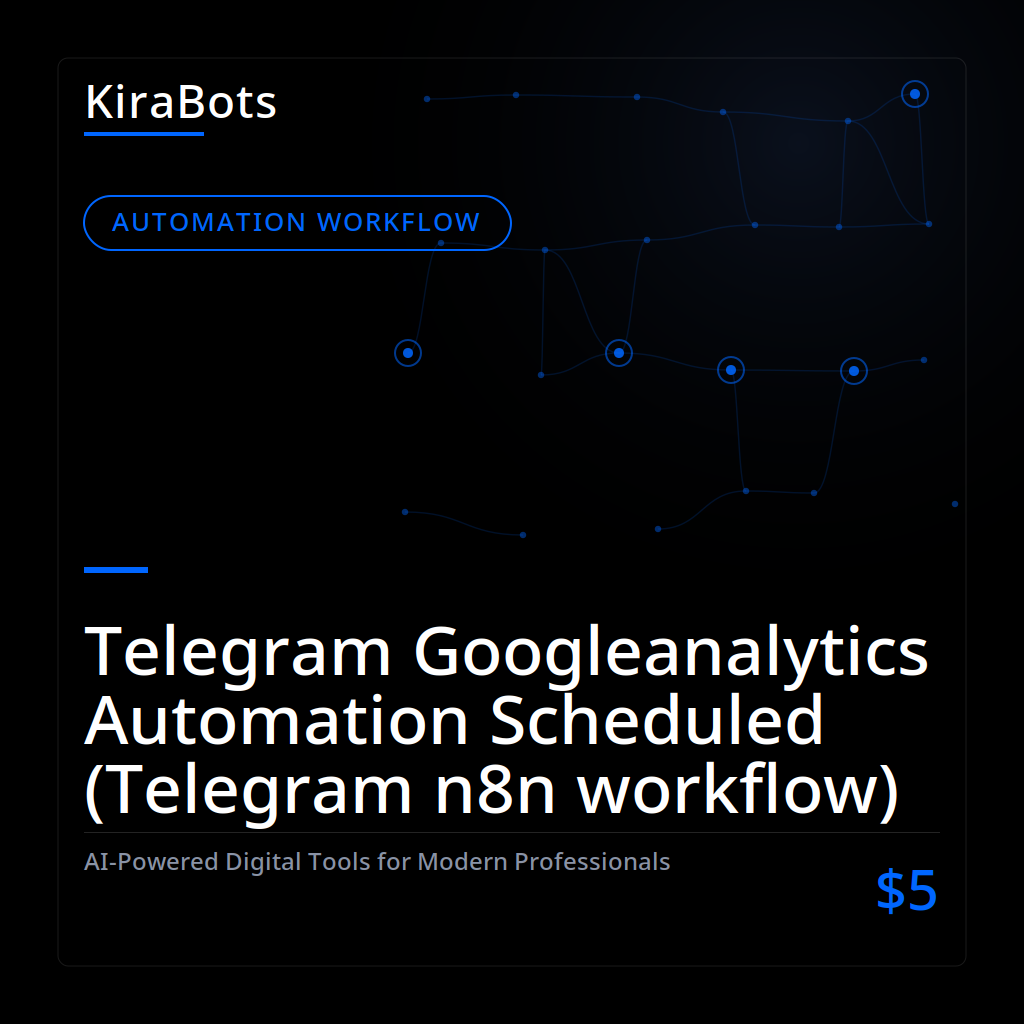Telegram Googleanalytics Automation Scheduled (Telegram n8n workflow)