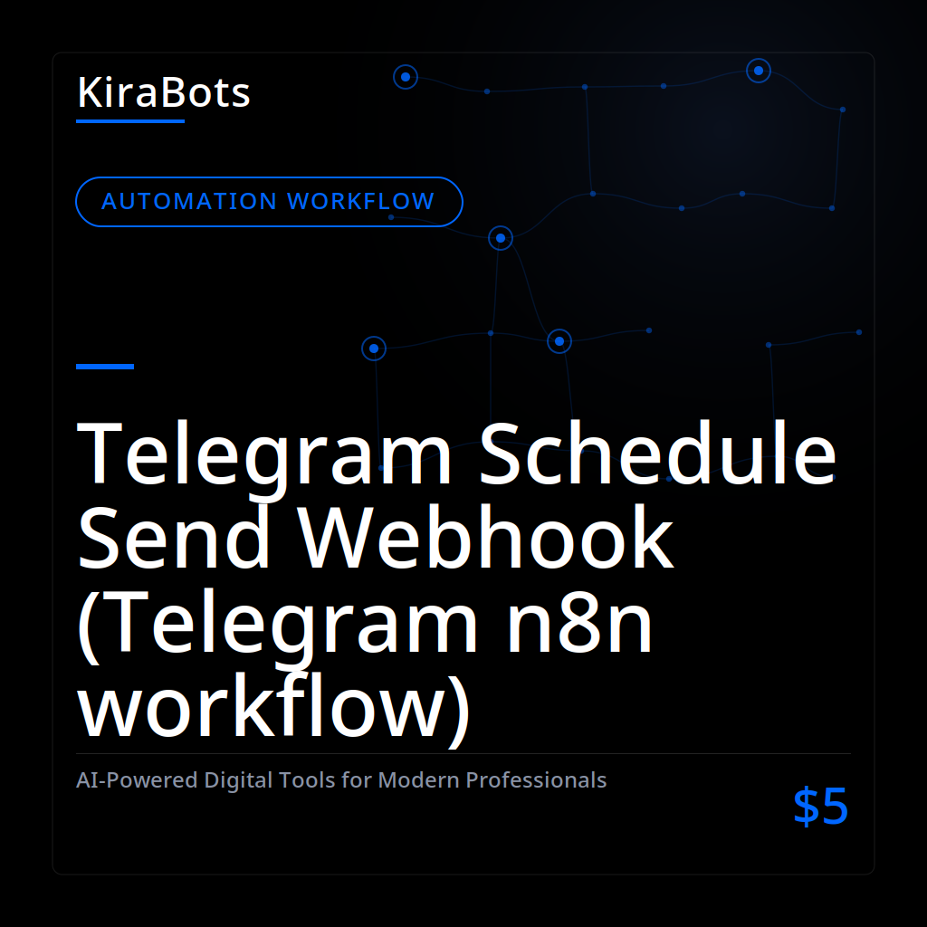 Telegram Schedule Send Webhook (Telegram n8n workflow)