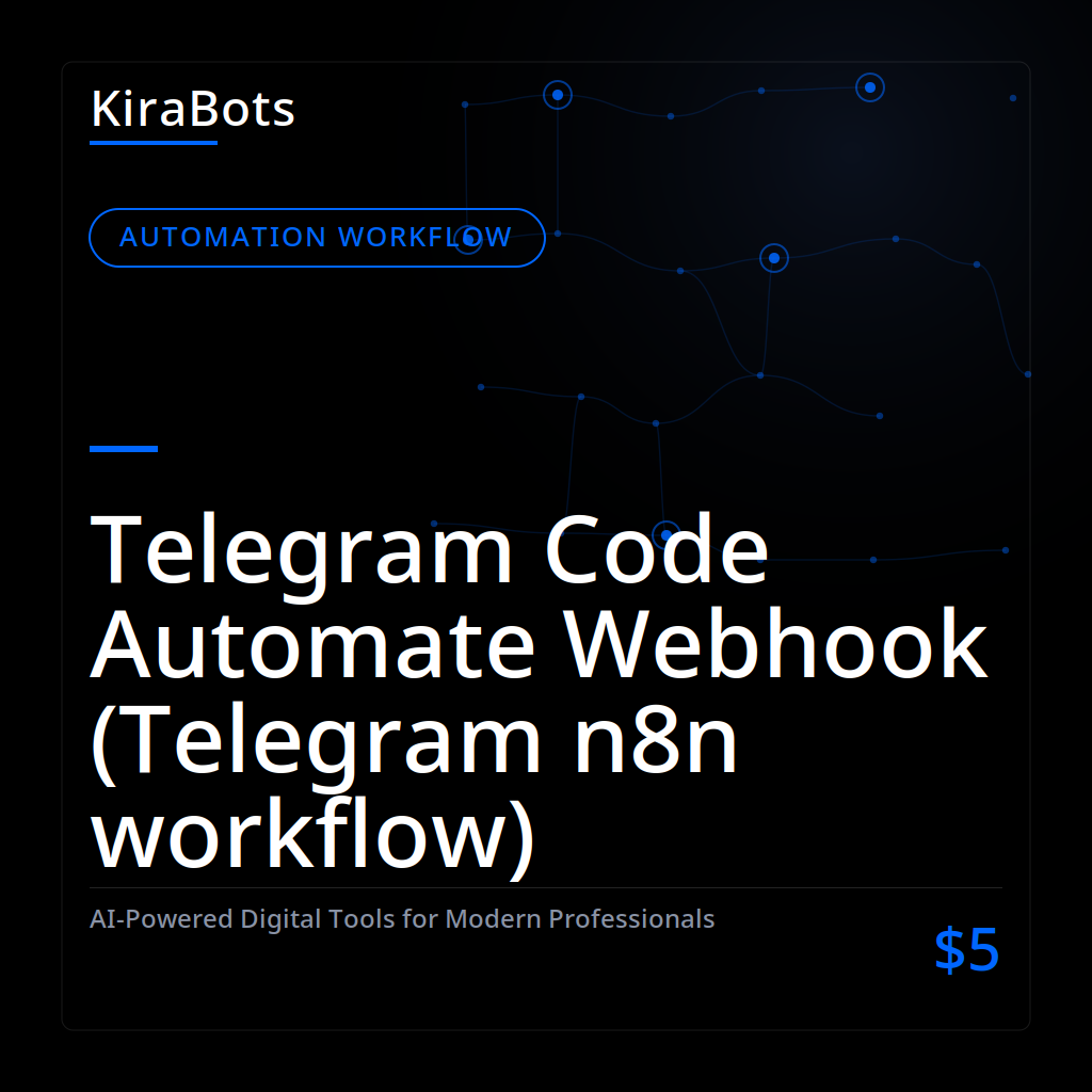 Telegram Code Automate Webhook (Telegram n8n workflow)