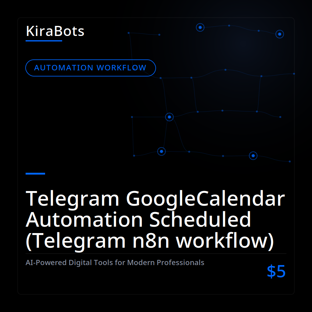 Telegram GoogleCalendar Automation Scheduled (Telegram n8n workflow)