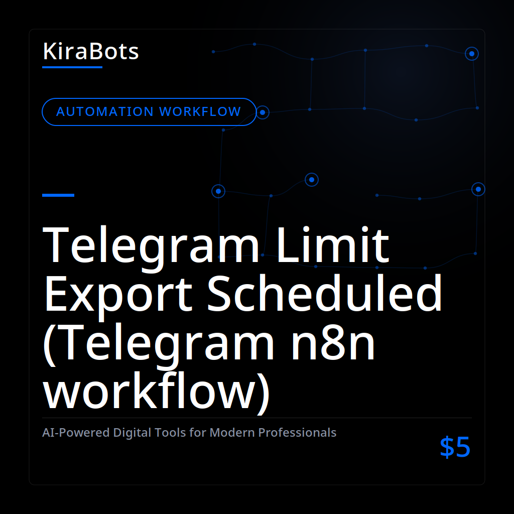 Telegram Limit Export Scheduled (Telegram n8n workflow)