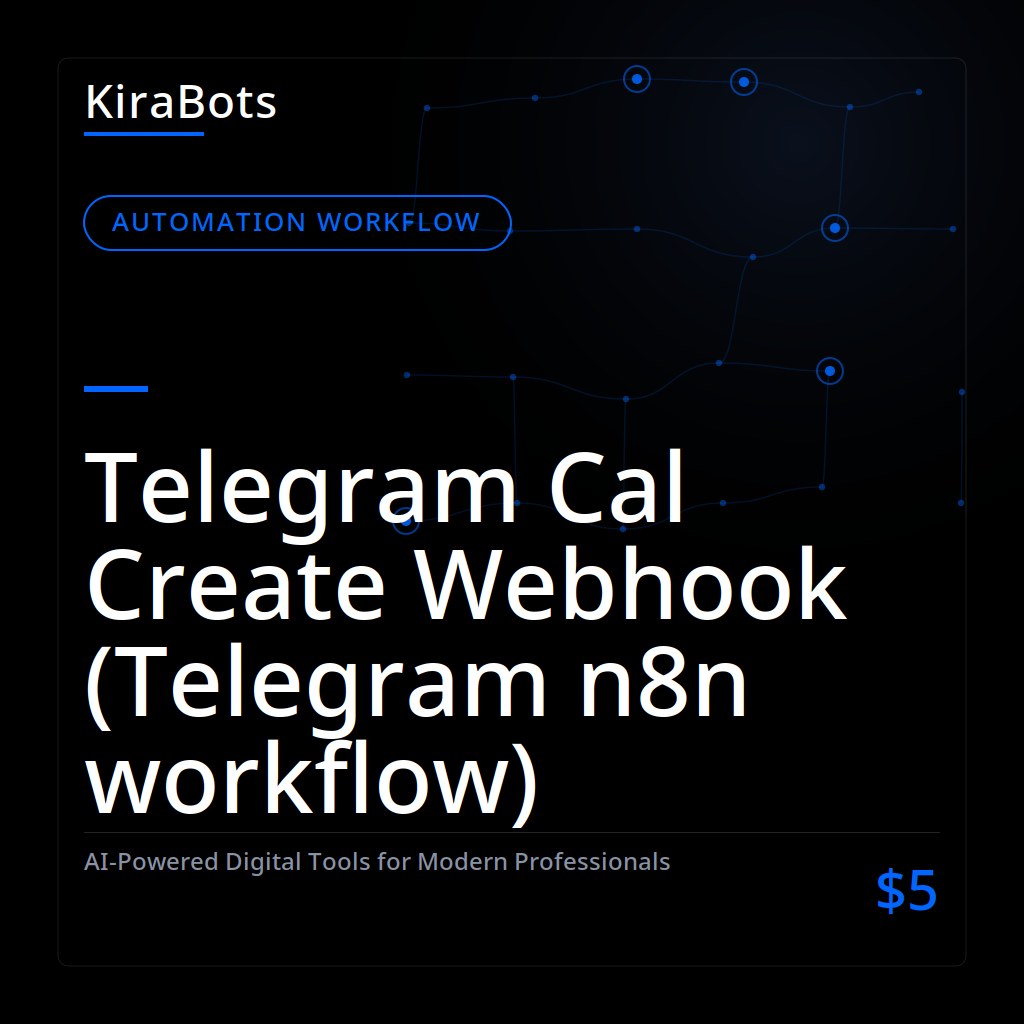 Telegram Cal Create Webhook (Telegram n8n workflow)
