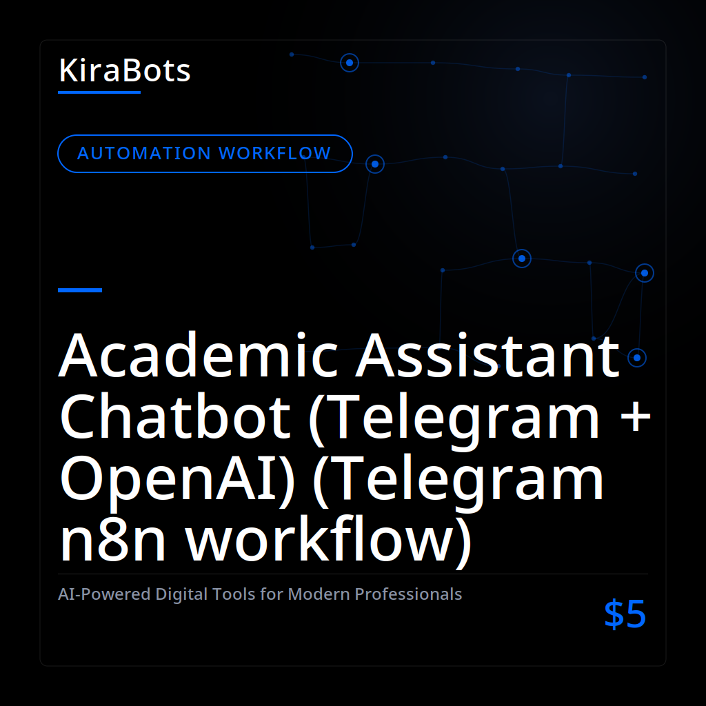 Academic Assistant Chatbot (Telegram + OpenAI) (Telegram n8n workflow)