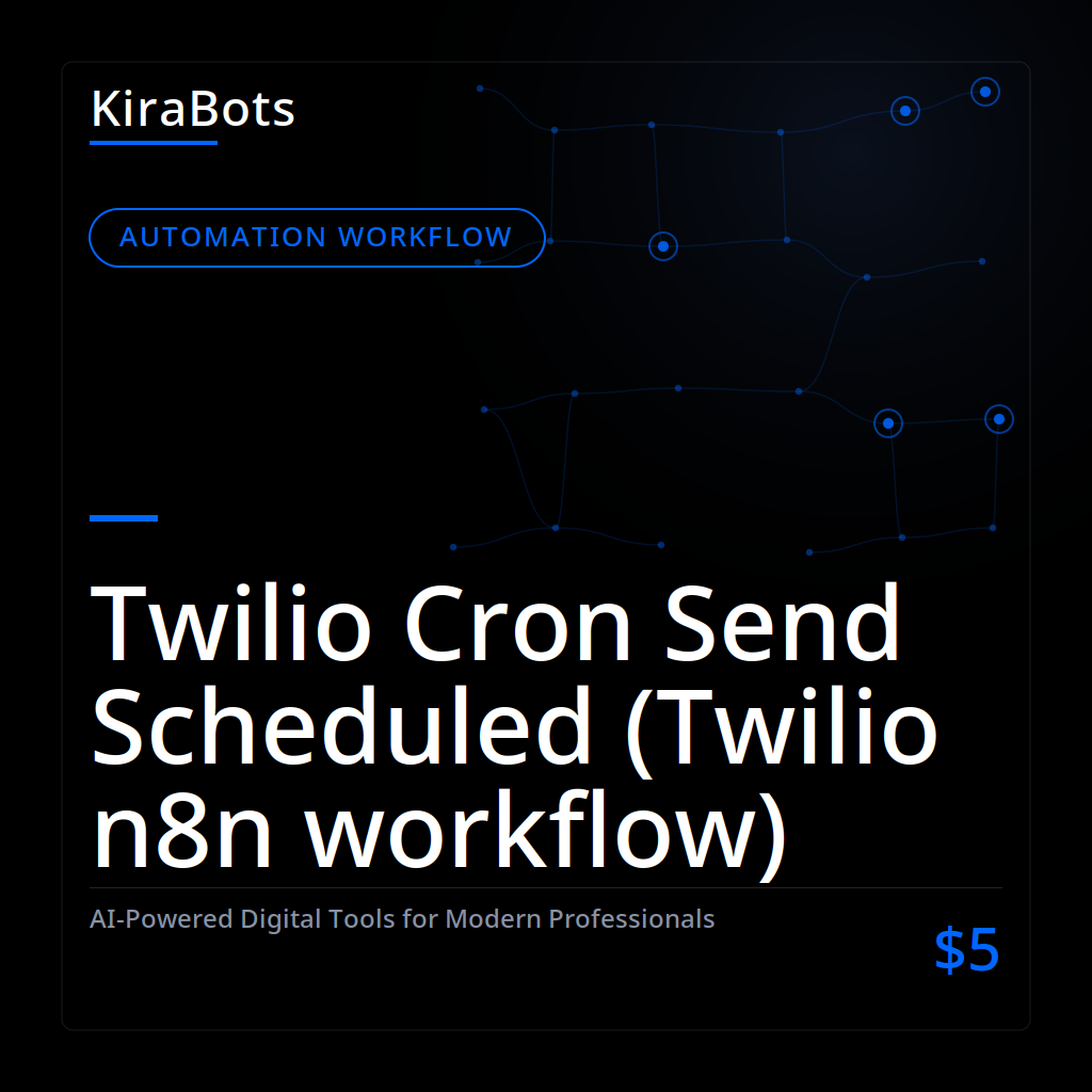 Twilio Cron Send Scheduled (Twilio n8n workflow)