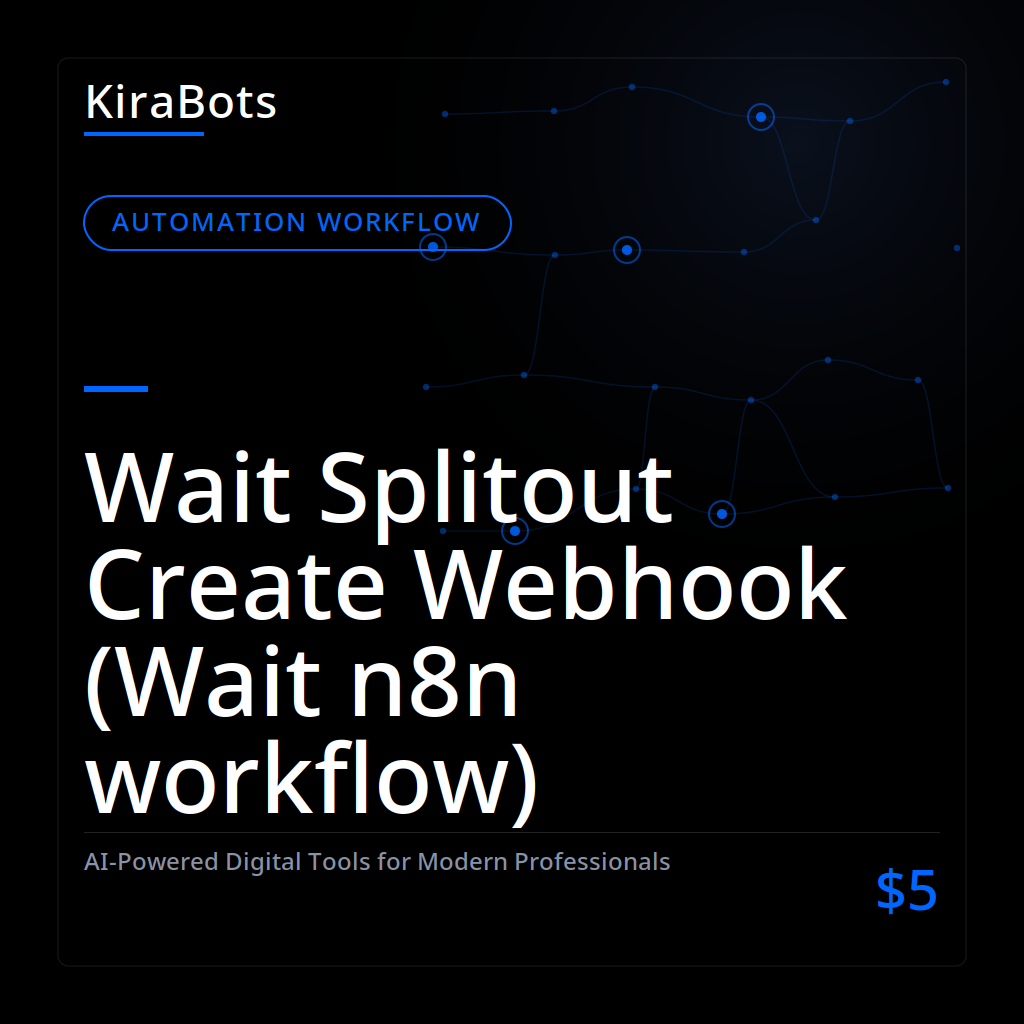 Wait Splitout Create Webhook (Wait n8n workflow)