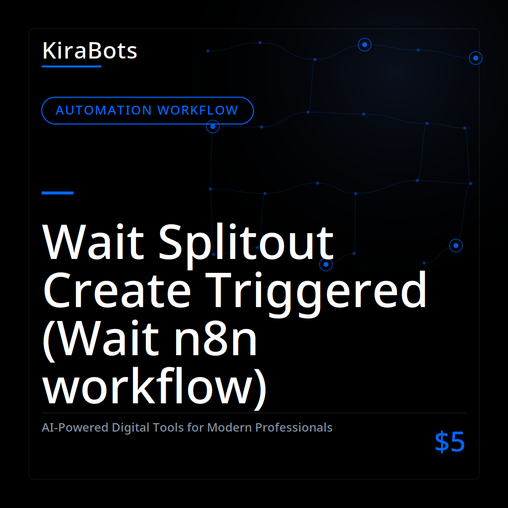 Wait Splitout Create Triggered (Wait n8n workflow)