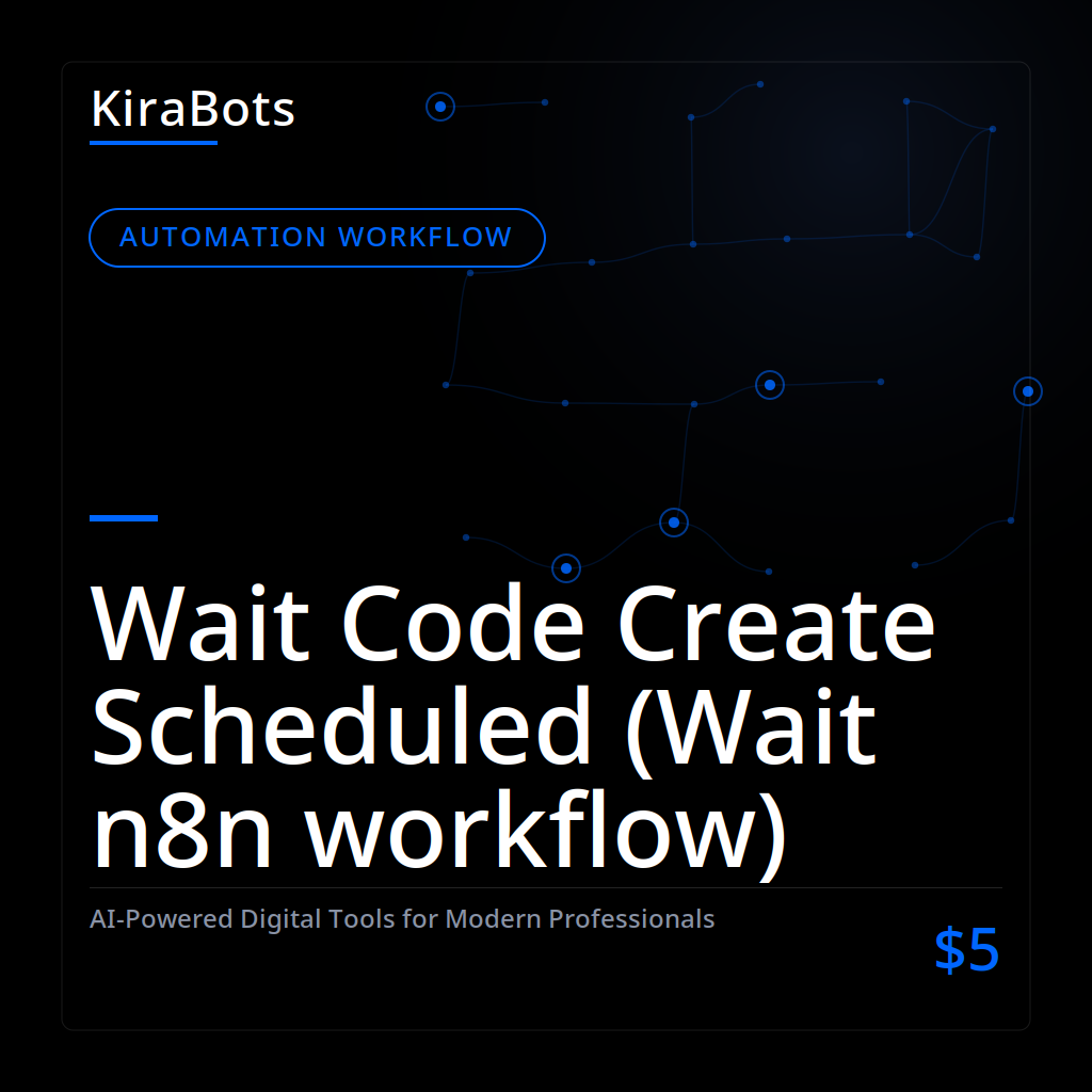 Wait Code Create Scheduled (Wait n8n workflow)