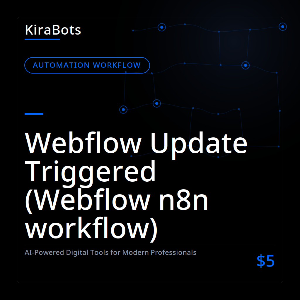 Webflow Update Triggered (Webflow n8n workflow)