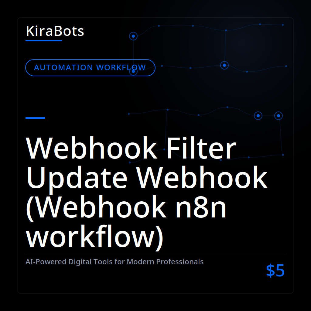 Webhook Filter Update Webhook (Webhook n8n workflow)