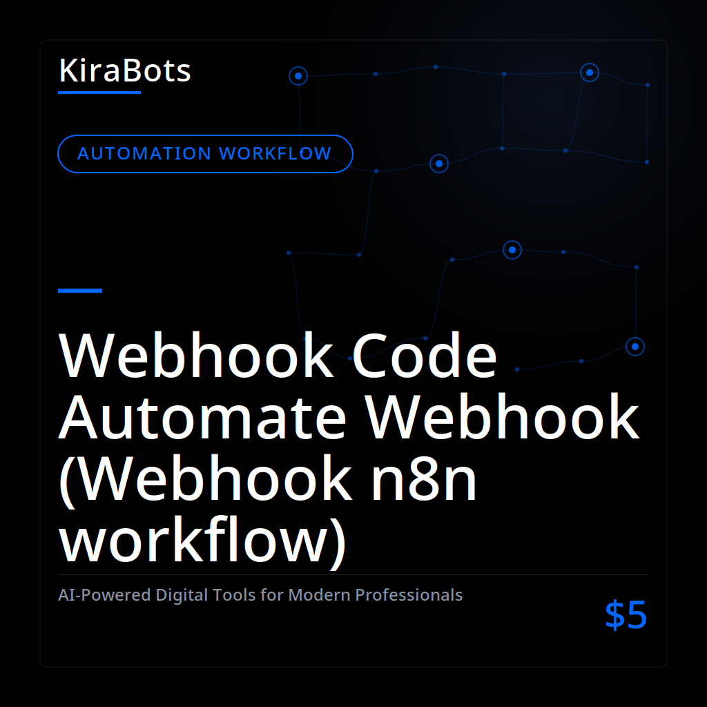 Webhook Code Automate Webhook (Webhook n8n workflow)