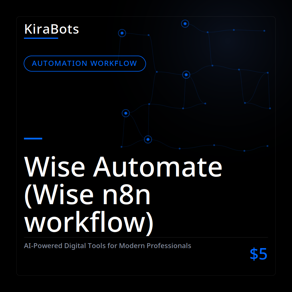 Wise Automate (Wise n8n workflow)