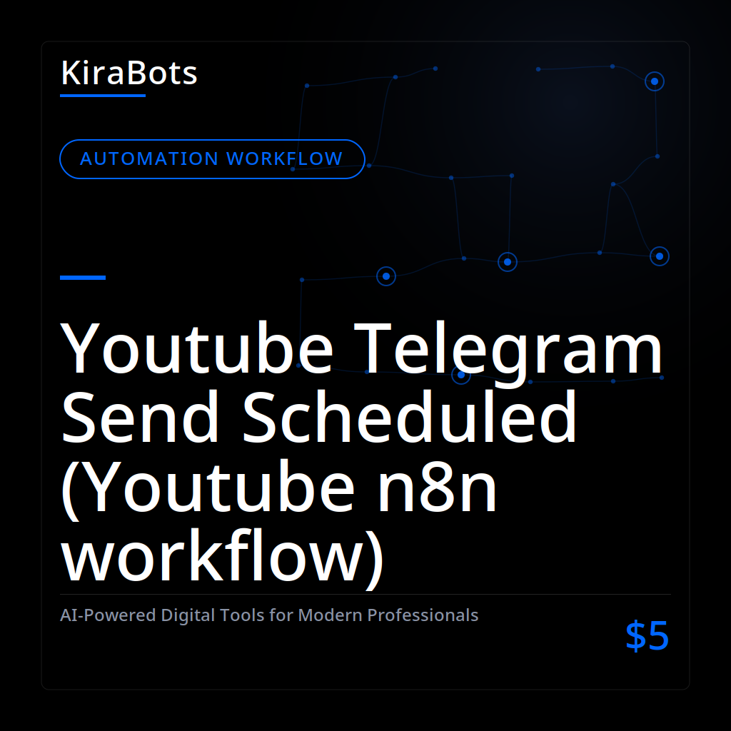 Youtube Telegram Send Scheduled (Youtube n8n workflow)