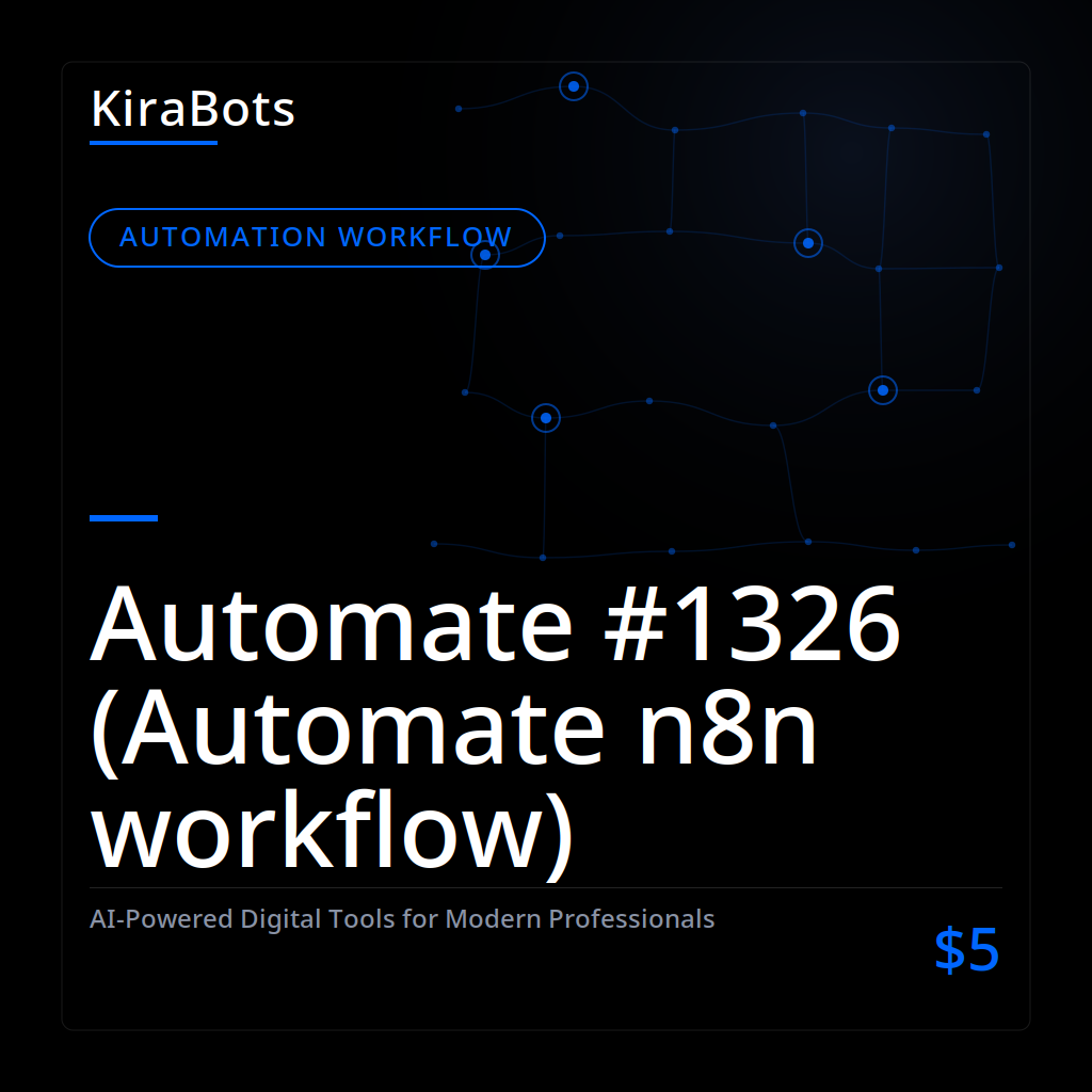 Automate #1326 (Automate n8n workflow)