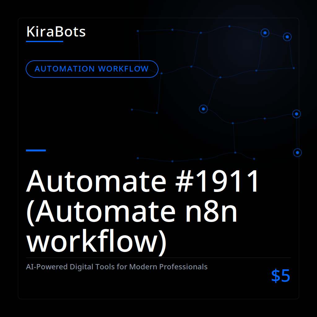 Automate #1911 (Automate n8n workflow)