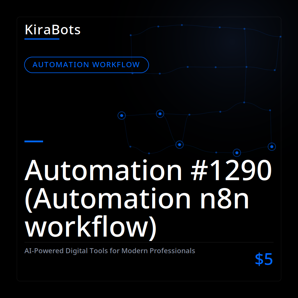 Automation #1290 (Automation n8n workflow)