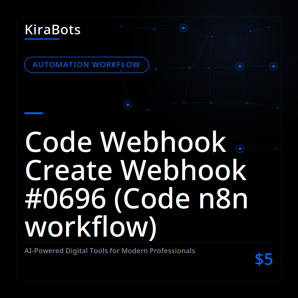Code Webhook Create Webhook #0696 (Code n8n workflow)