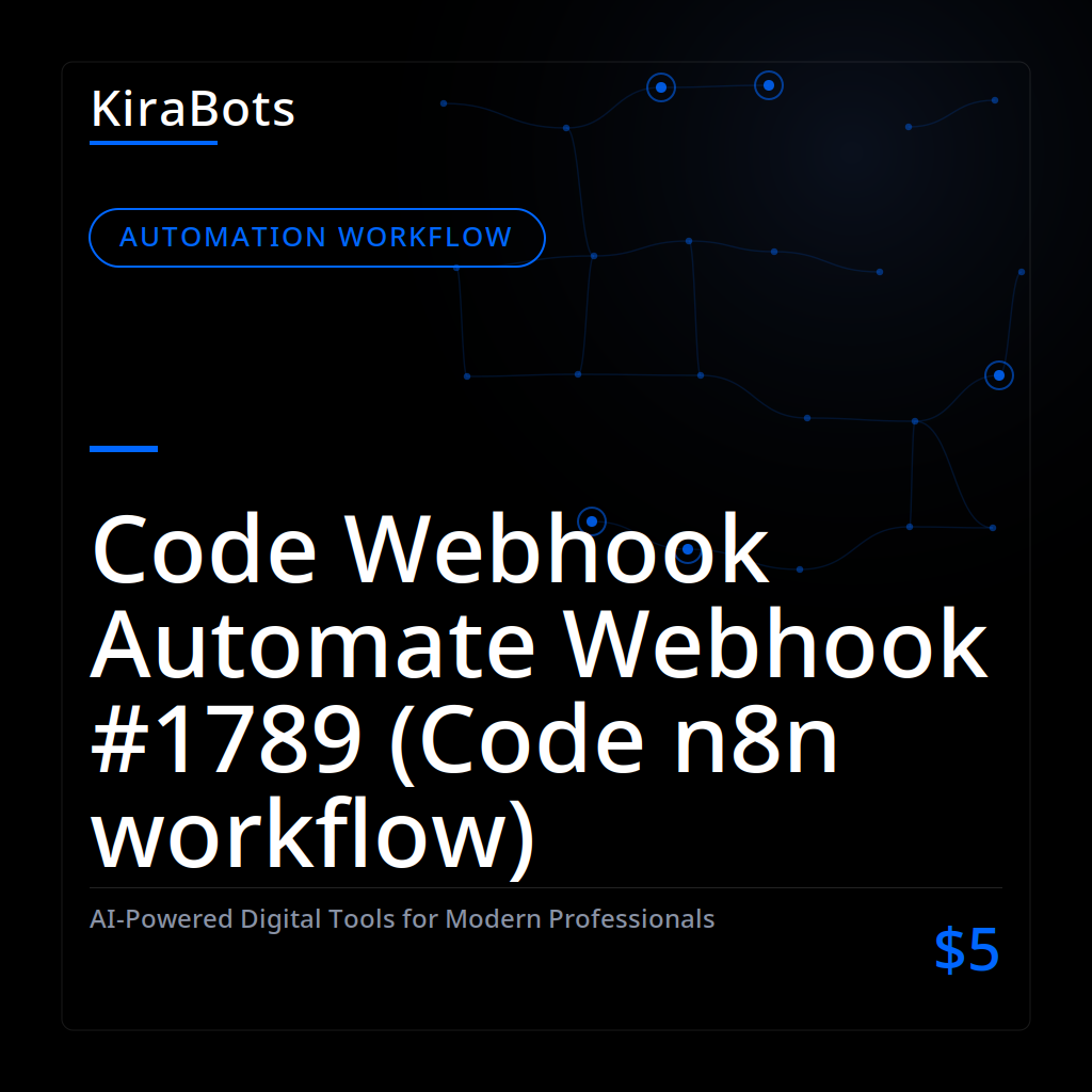 Code Webhook Automate Webhook #1789 (Code n8n workflow)