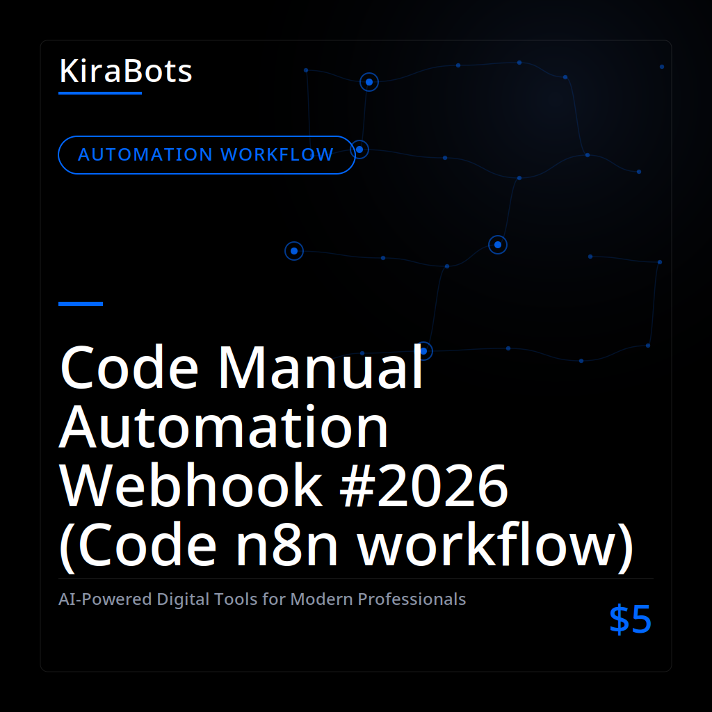 Code Manual Automation Webhook #2026 (Code n8n workflow)