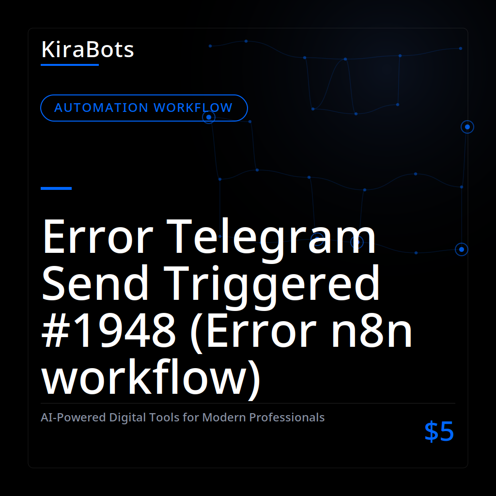 Error Telegram Send Triggered #1948 (Error n8n workflow)