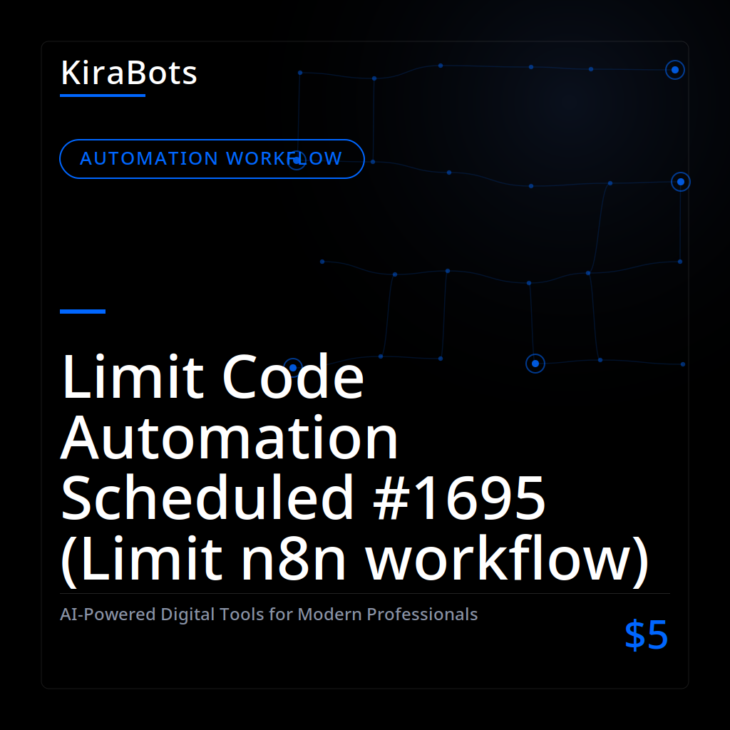 Limit Code Automation Scheduled #1695 (Limit n8n workflow)