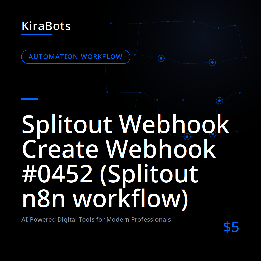 Splitout Webhook Create Webhook #0452 (Splitout n8n workflow)