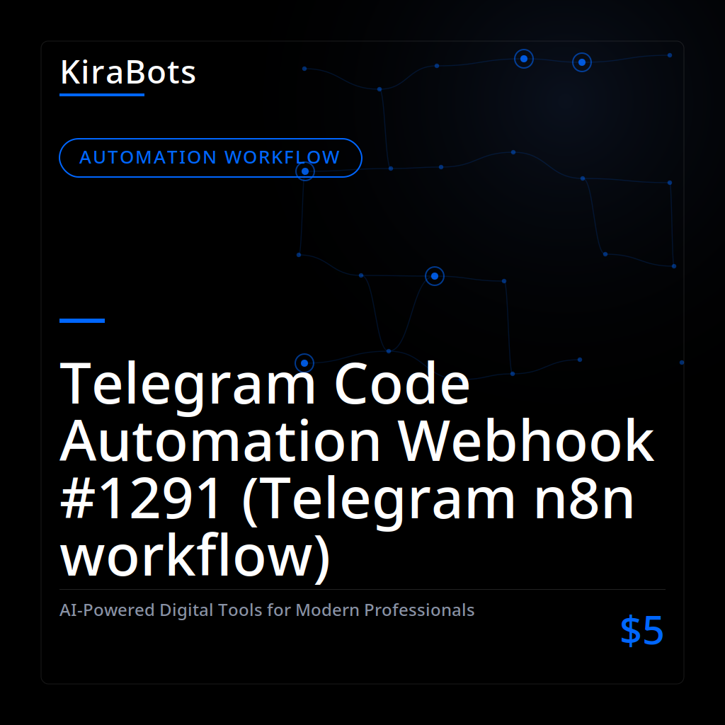 Telegram Code Automation Webhook #1291 (Telegram n8n workflow)