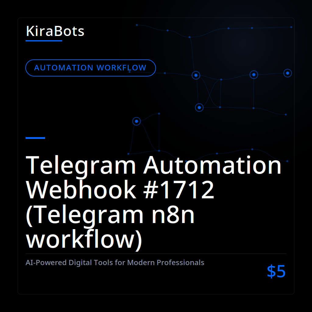 Telegram Automation Webhook #1712 (Telegram n8n workflow)