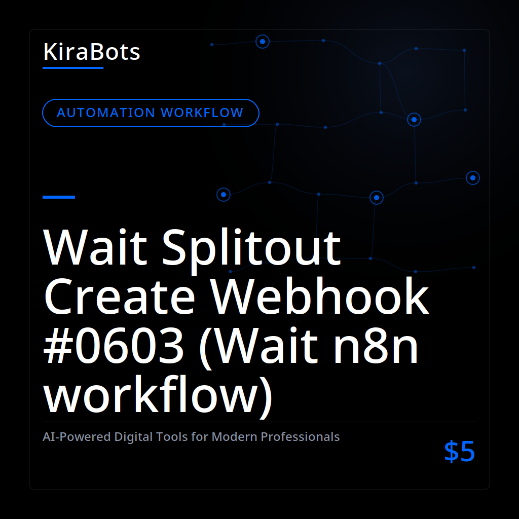 Wait Splitout Create Webhook #0603 (Wait n8n workflow)