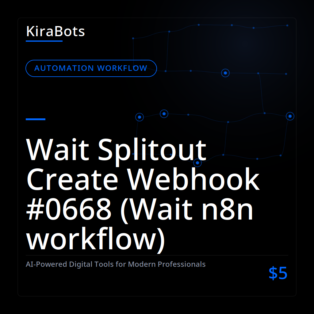 Wait Splitout Create Webhook #0668 (Wait n8n workflow)