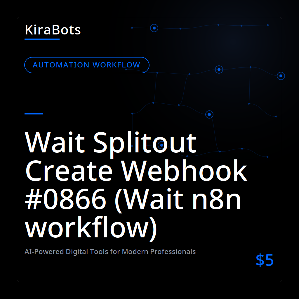 Wait Splitout Create Webhook #0866 (Wait n8n workflow)