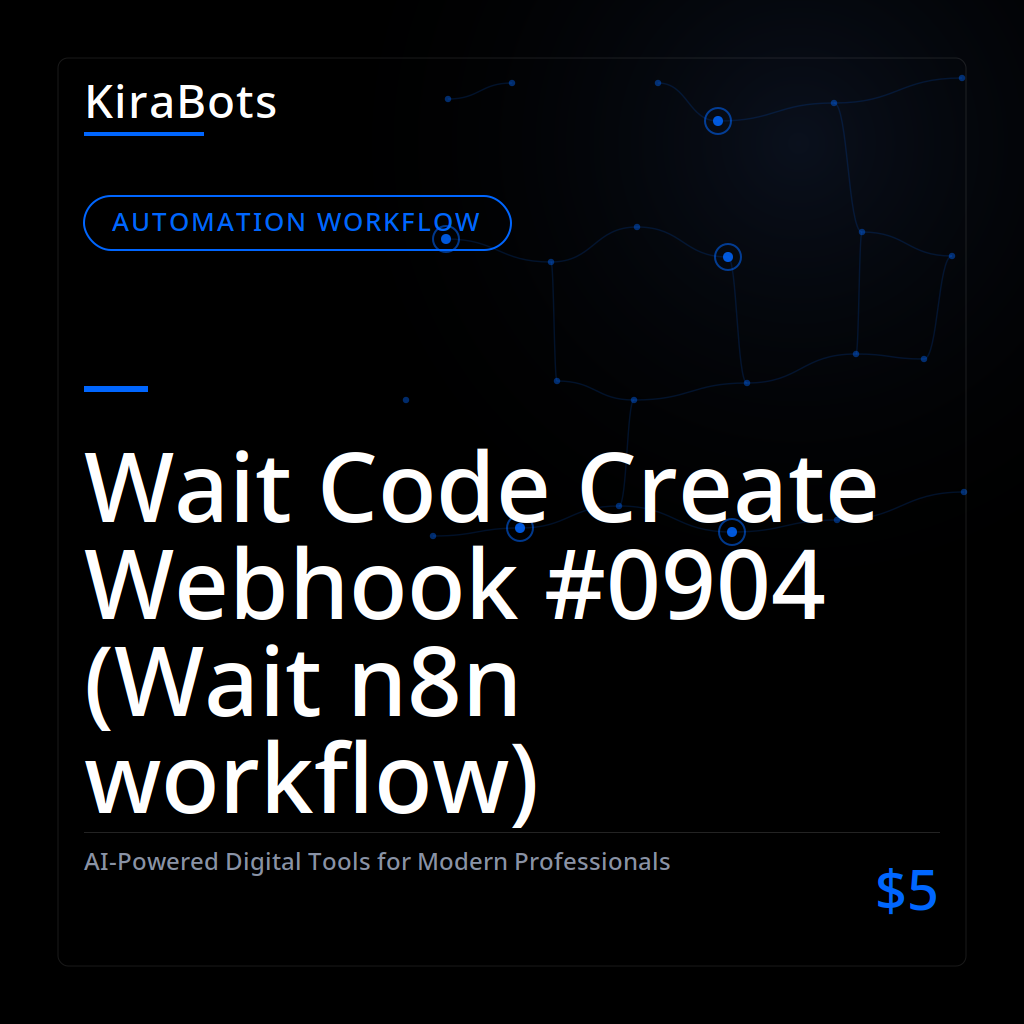 Wait Code Create Webhook #0904 (Wait n8n workflow)