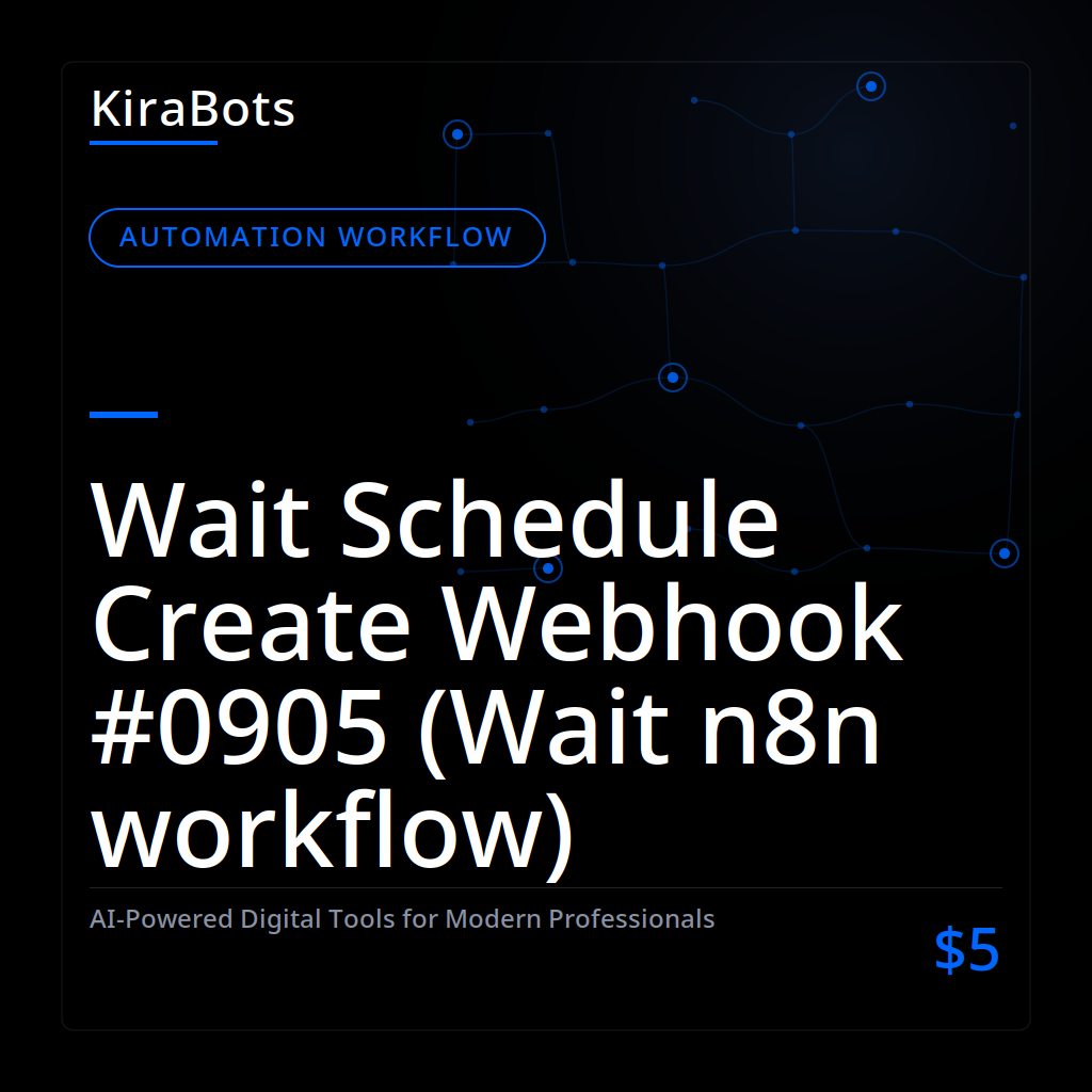 Wait Schedule Create Webhook #0905 (Wait n8n workflow)