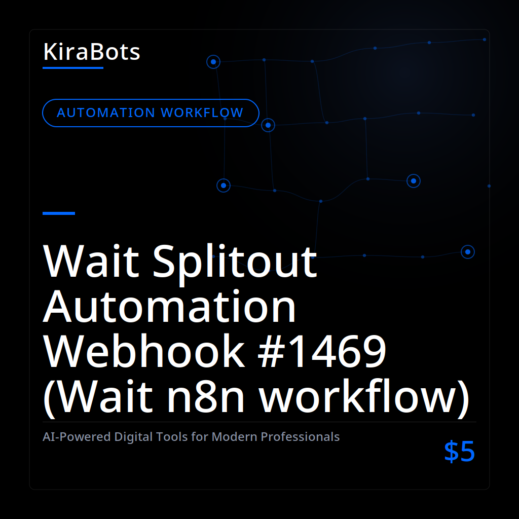 Wait Splitout Automation Webhook #1469 (Wait n8n workflow)