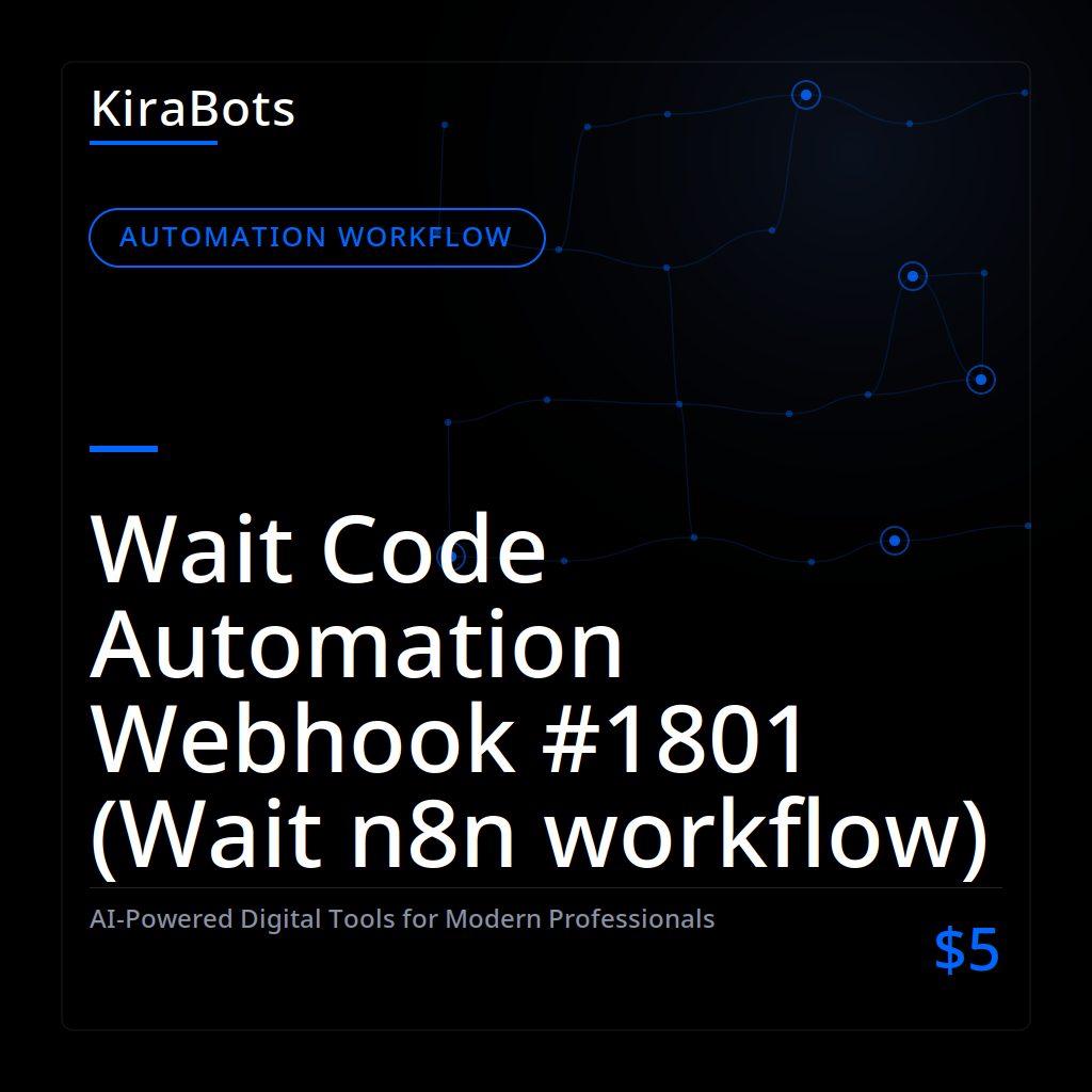 Wait Code Automation Webhook #1801 (Wait n8n workflow)