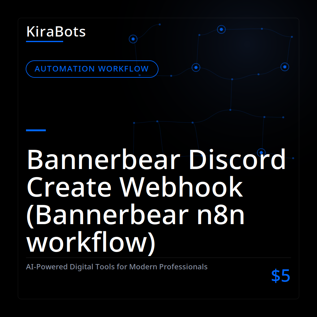 Bannerbear Discord Create Webhook (Bannerbear n8n workflow)