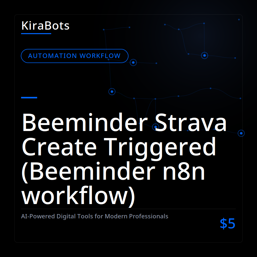 Beeminder Strava Create Triggered (Beeminder n8n workflow)
