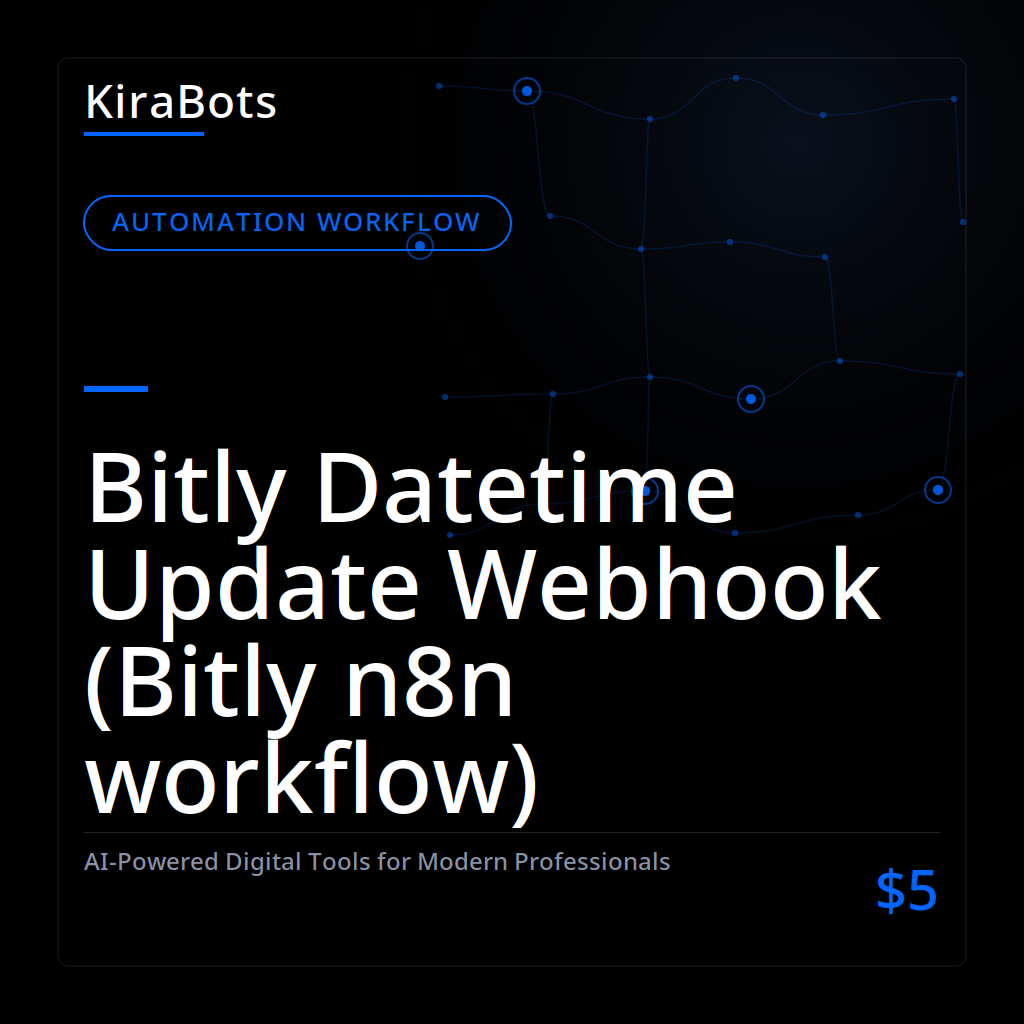 Bitly Datetime Update Webhook (Bitly n8n workflow)