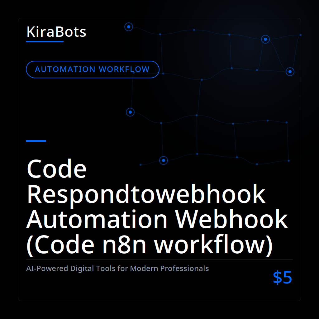 Code Respondtowebhook Automation Webhook (Code n8n workflow)