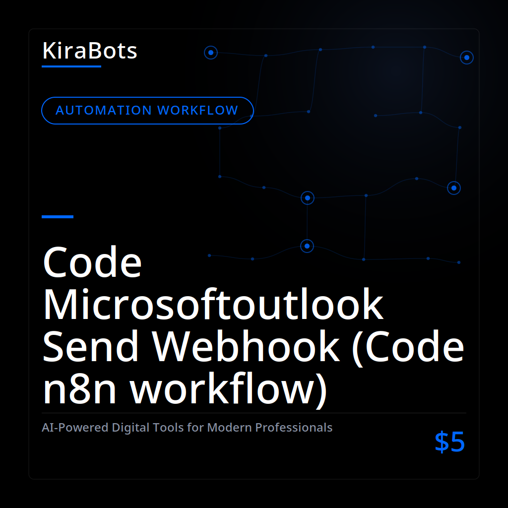Code Microsoftoutlook Send Webhook (Code n8n workflow)