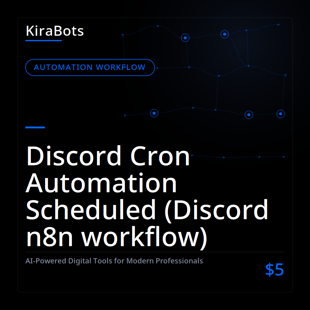Discord Cron Automation Scheduled (Discord n8n workflow)