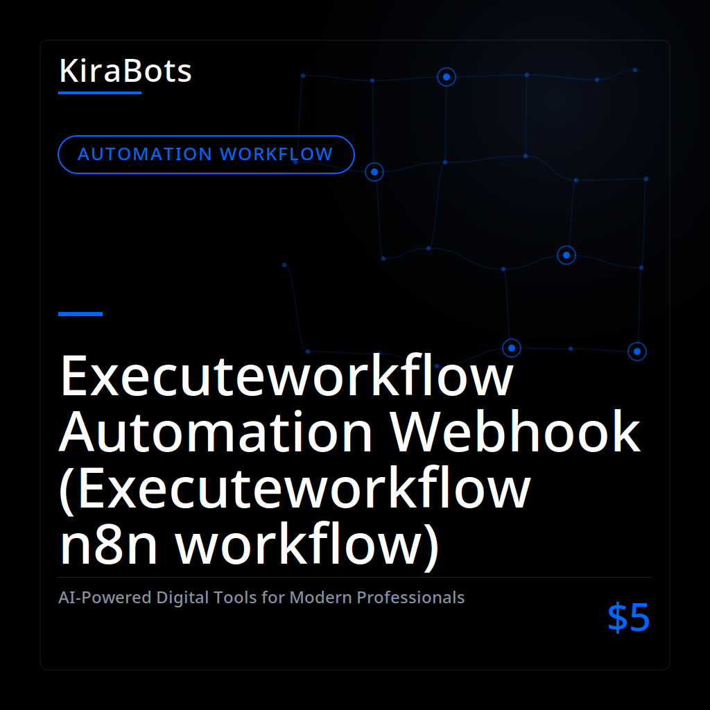 Executeworkflow Automation Webhook (Executeworkflow n8n workflow)