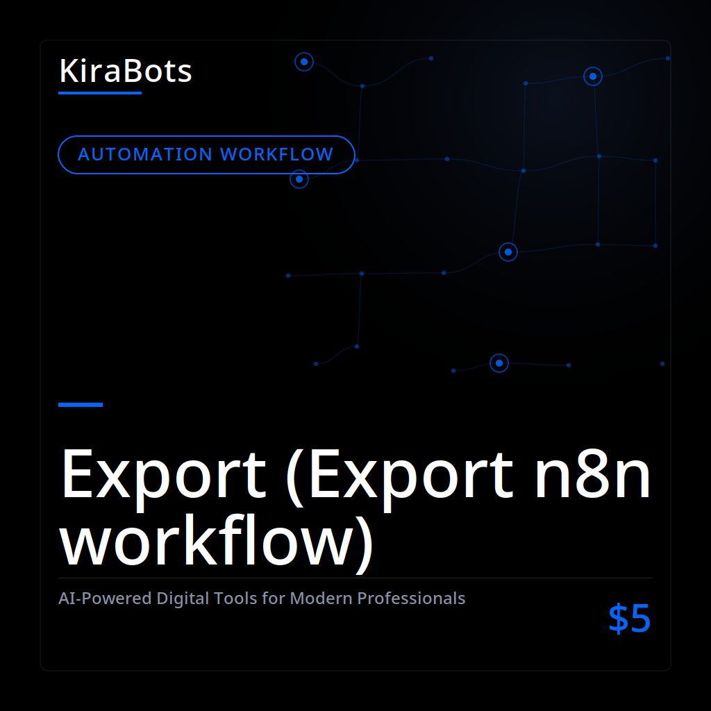Export (Export n8n workflow)