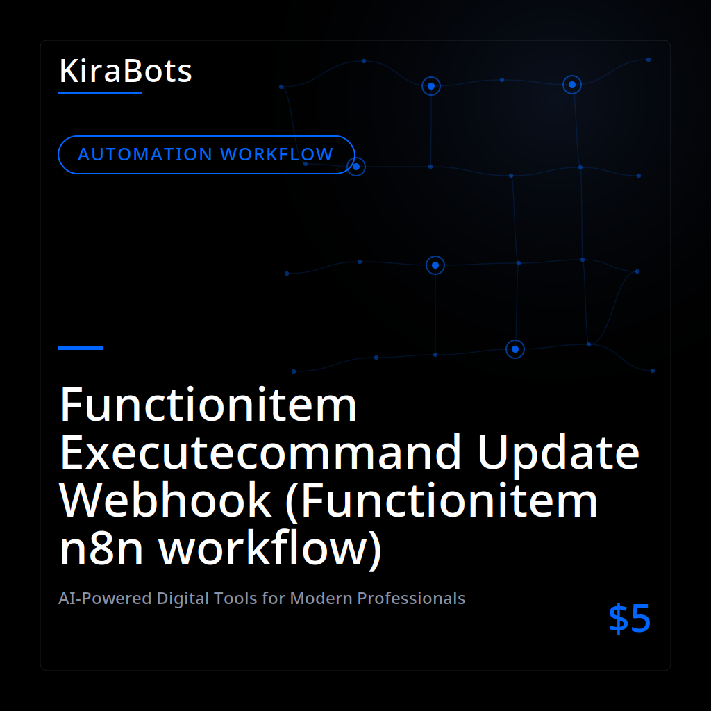 Functionitem Executecommand Update Webhook (Functionitem n8n workflow)