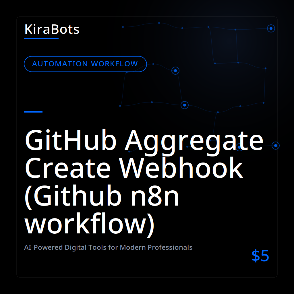 GitHub Aggregate Create Webhook (Github n8n workflow)