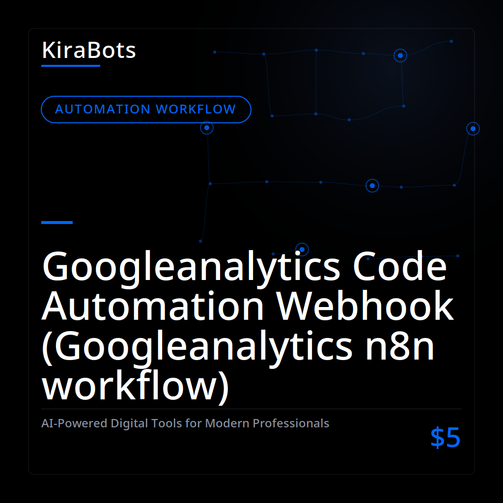 Googleanalytics Code Automation Webhook (Googleanalytics n8n workflow)