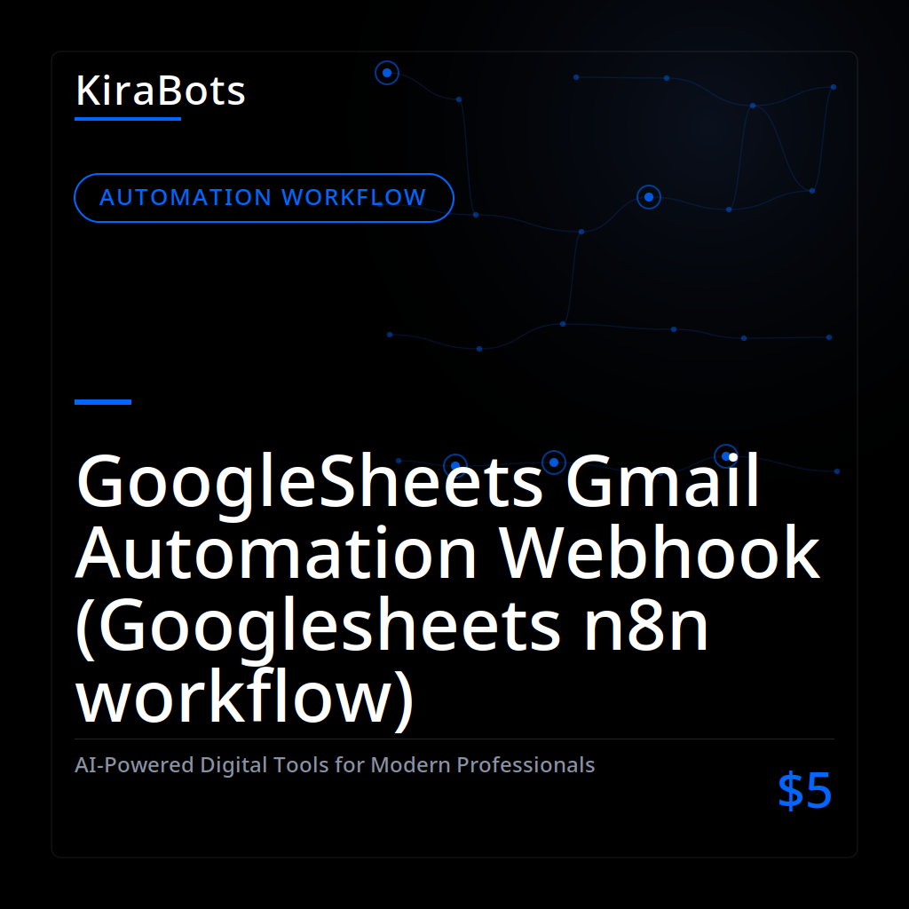 GoogleSheets Gmail Automation Webhook (Googlesheets n8n workflow)