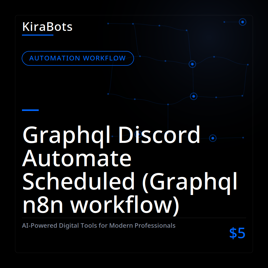 Graphql Discord Automate Scheduled (Graphql n8n workflow)